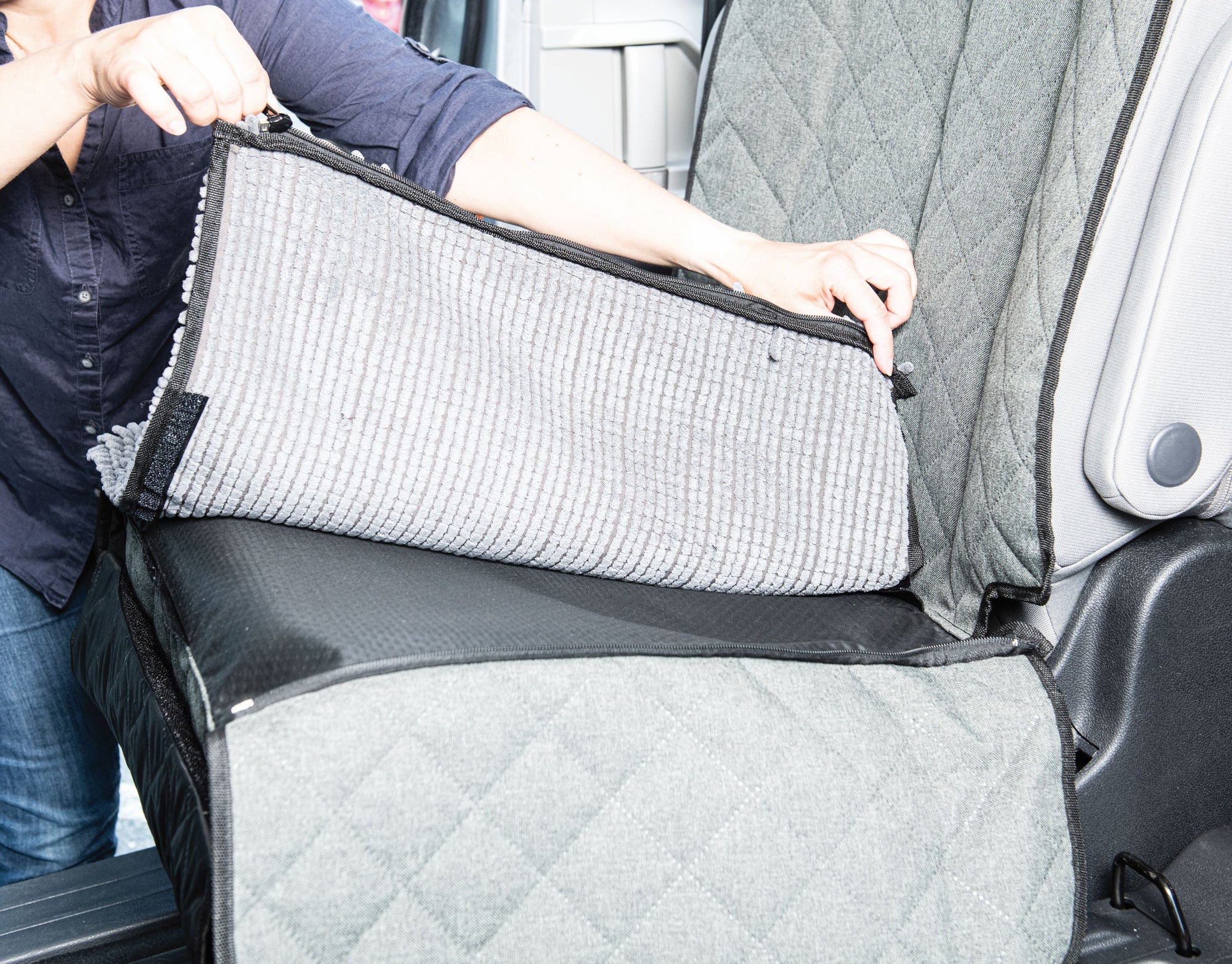 Grreat choice microfiber rear seat cover best sale