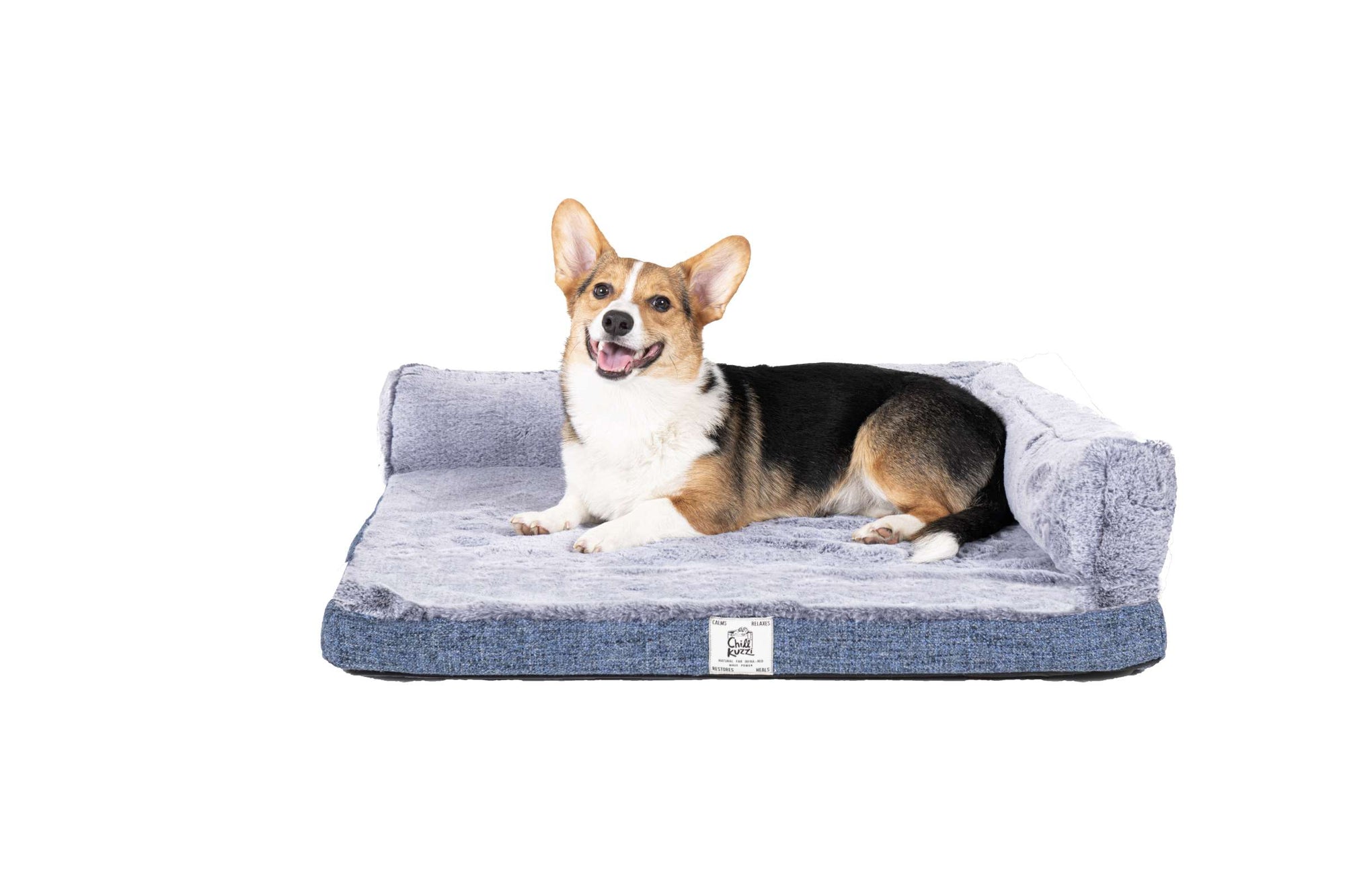 Chill Kuzzi Dual Bolster Crate Pad