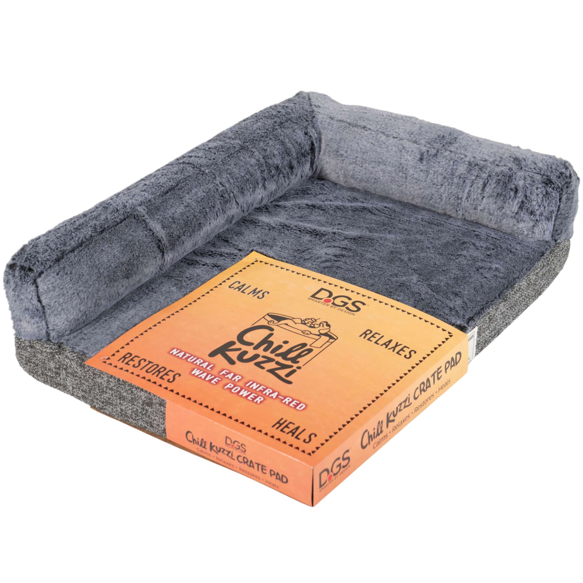 Chill Kuzzi Dual Bolster Crate Pad