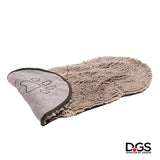 Two hand pocket design for easy controlling and managing your dog! The Dirty Dog Shammy by Dog Gone Smart. Super Absorbent Microfiber Towel. Quickly Dry your Dog! Grey Dirty Dog Shammy.