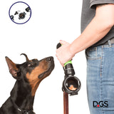 Gismo training kit - keep all your dog training tools in one hand: clicker and treat container can be added to your Gismo handle for an easy training session with your dog.